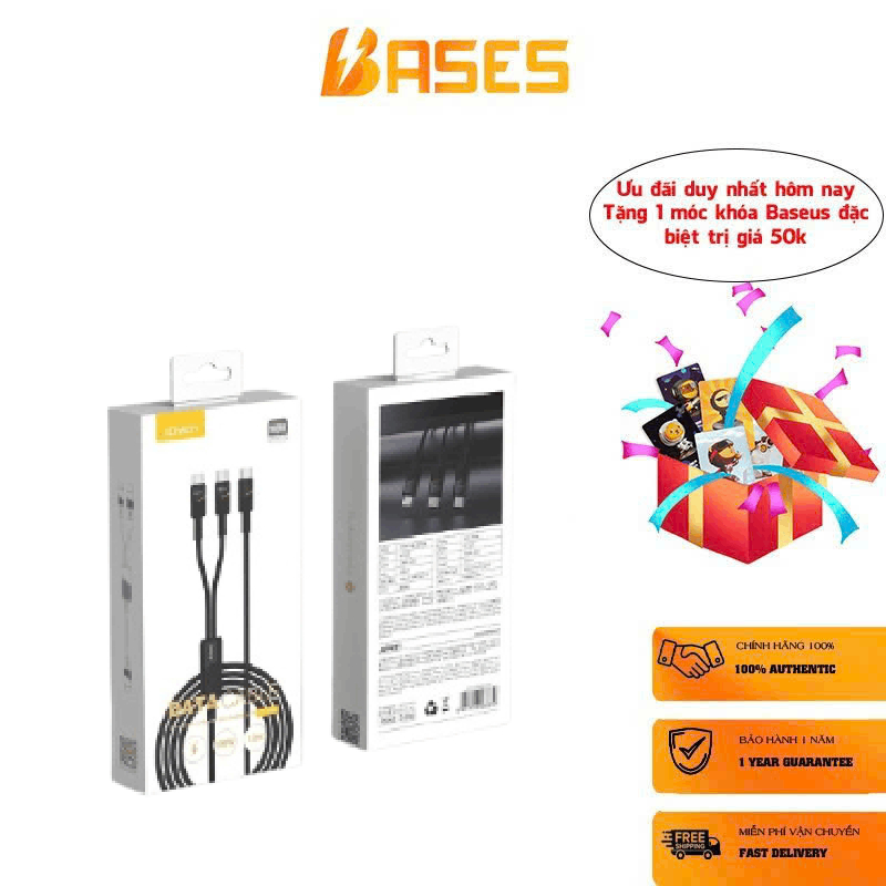 Cáp sạc nhanh 100W JOWAY, cáp 1 ra 2 đầu Type-C , sạc siêu nhanh