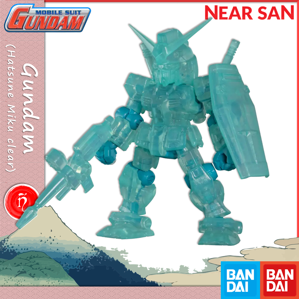 gundam hatsune miku clear color mô hình gashapon bandai mobile suit ensemble mse gacha