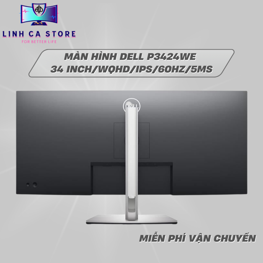 Màn Hình Dell P3424WE 34.14 inch - WQHD - IPS - 60Hz - 5ms - USB TypeC - Curved | BigBuy360 - bigbuy360.vn