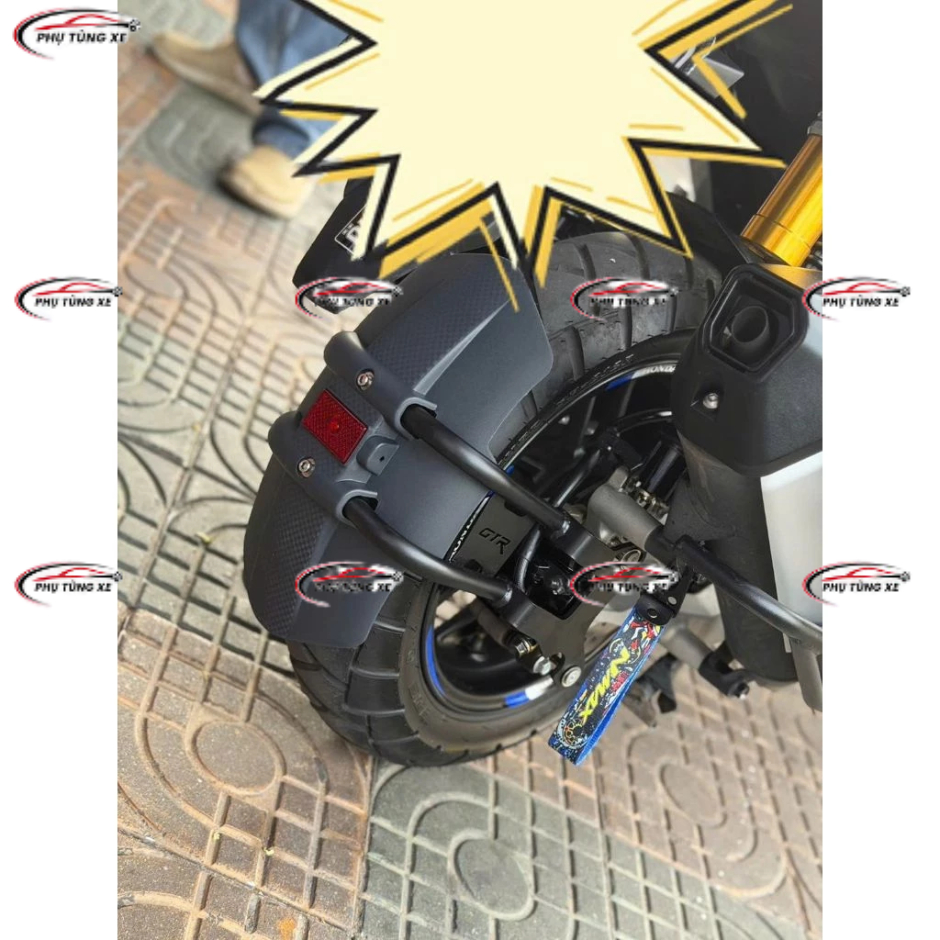 Chắn Bùn Sau ADV 150/160 Kèm Phản Quang – Dè Sau Gắn Xe ADV Chống Bắn Nước