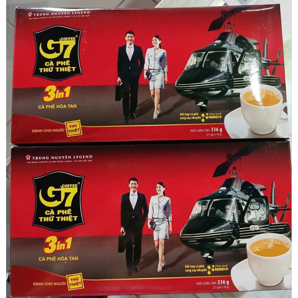 CÀ PHÊ SỮA HÒA TAN G7, HỘP 21 GÓI