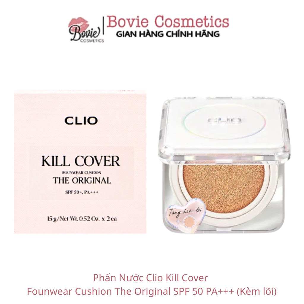 Phấn Nước Clio Kill Cover  Founwear Cushion The Original SPF 50 PA+++