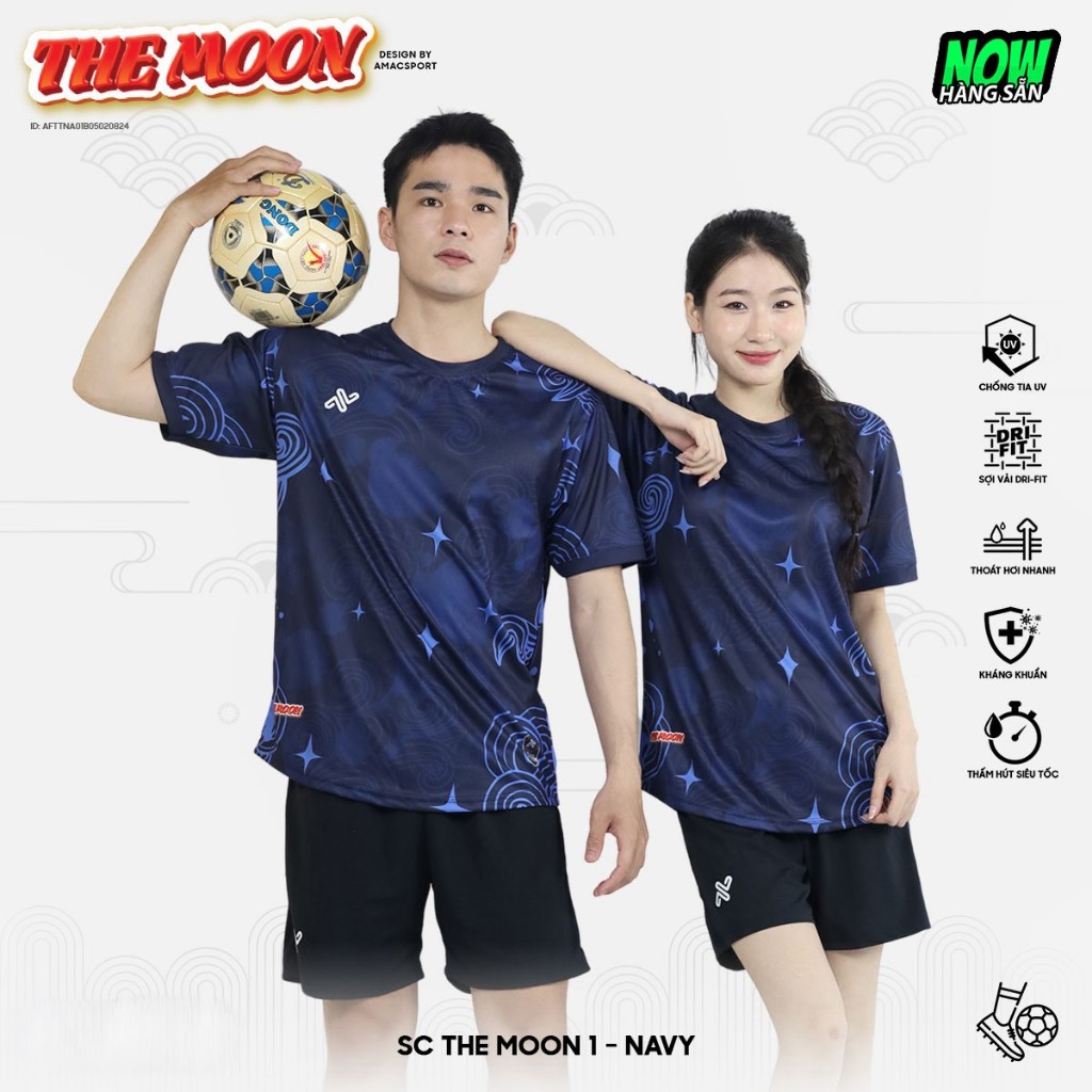 [Hỗ Trợ In Tên & Số] Bộ Quần Áo Đá Bóng AMAC THE MOON - Thoáng Mát, Thấm Hút Tốt | Thể thao AMAC