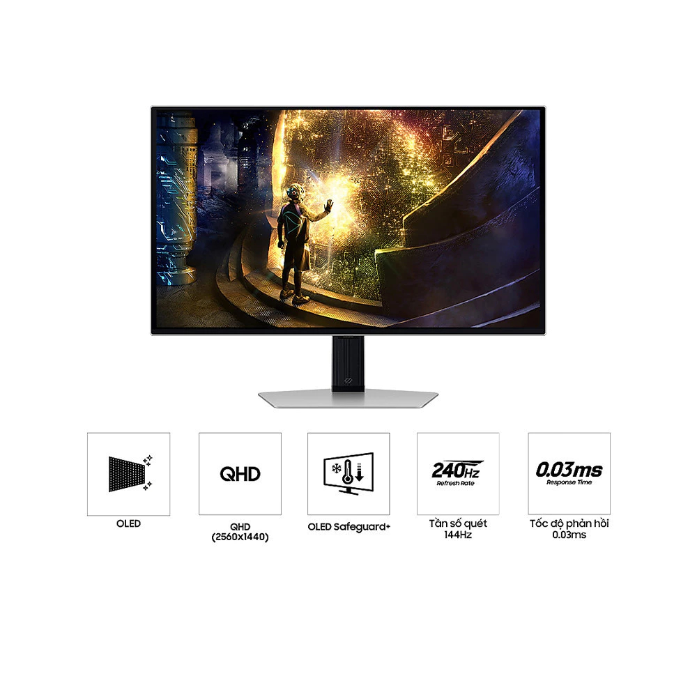 Màn Hình Gaming Samsung 27 Inch Odyssey OLED G6 G61SD QHD 240Hz LS27DG610SEXXV | BigBuy360 - bigbuy360.vn