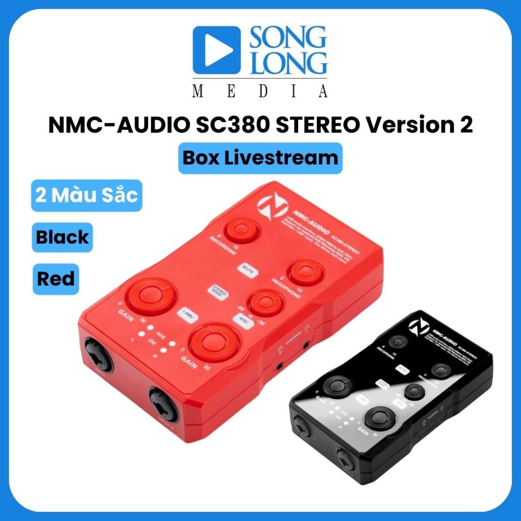 Box Livestream NMC-AUDIO SC380 STEREO Version 2 - Chính hãng phân phối