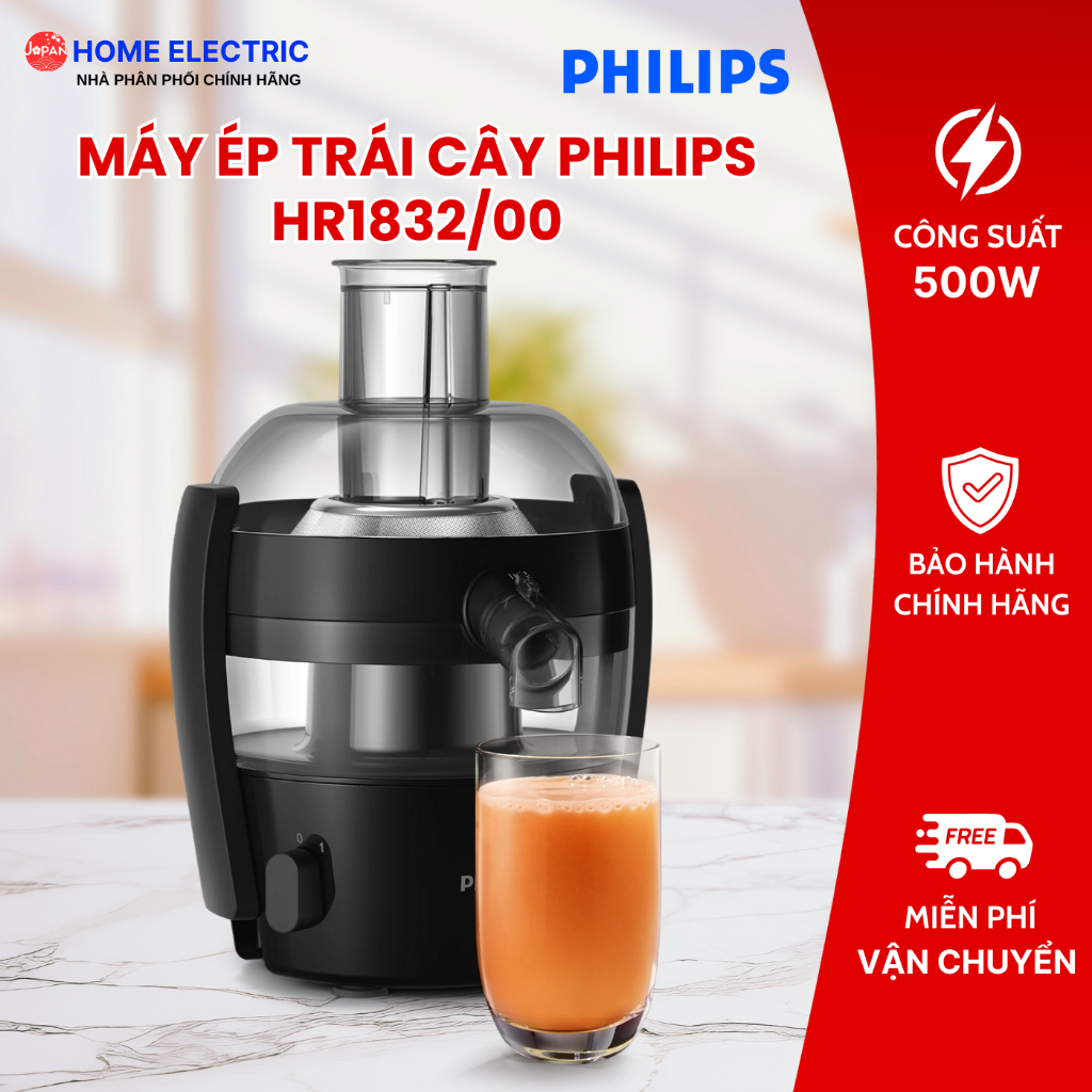 Máy ép trái cây Philips HR1832/00 500W
