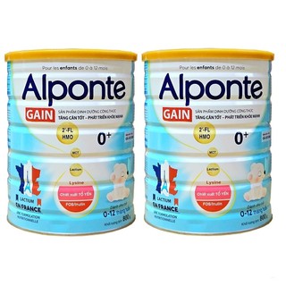 Combo 2 Lon Sữa Alponte Gain 1+ 800g [HSD 03/2028]