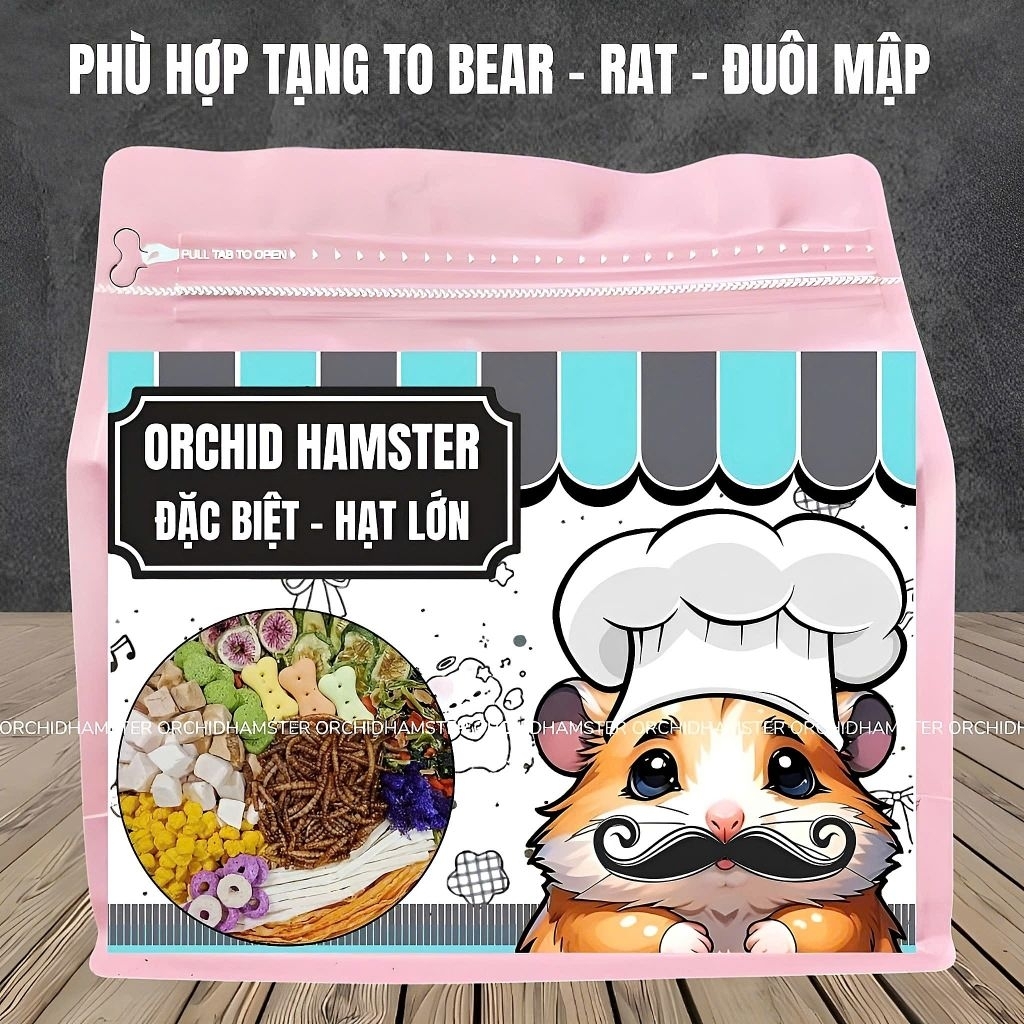 1KG Thức Ăn Hamster Orchid Đặc Biệt Cao Cấp Hạt Lớn Hamster/Sóc/Thỏ/Bọ Và Thú Nhỏ