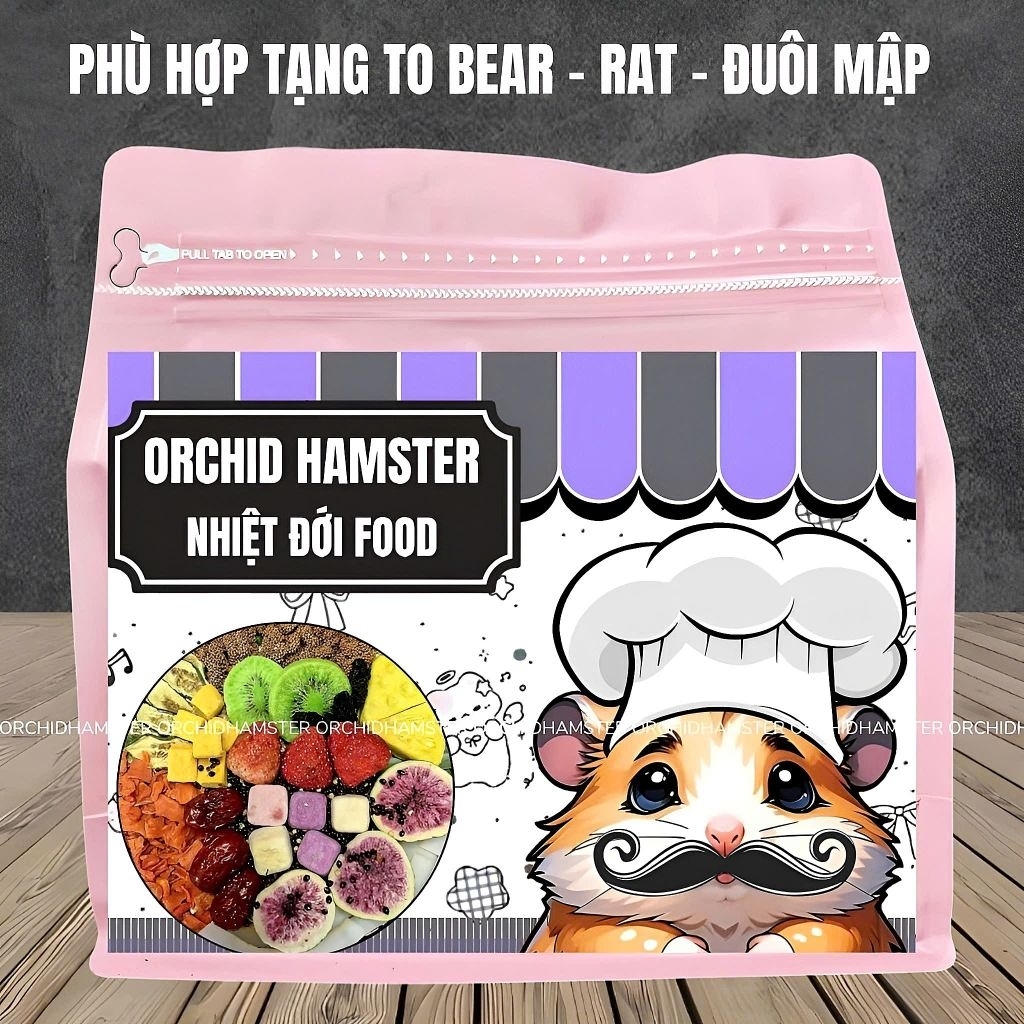 1KG Thức Ăn Hamster Orchid Cao Cấp Nhiệt Đới Bổ Sung Dinh Dưỡng Mỗi Ngày