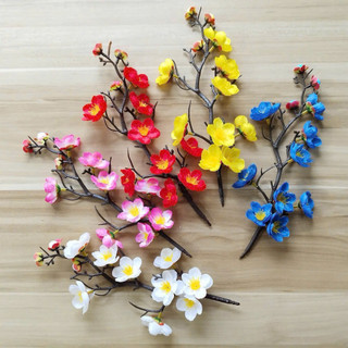  Combo 10 cành đào cố nhựa trang trí oản làm đồ handmade tháp bánh nước | Phụ kiện trang trí 