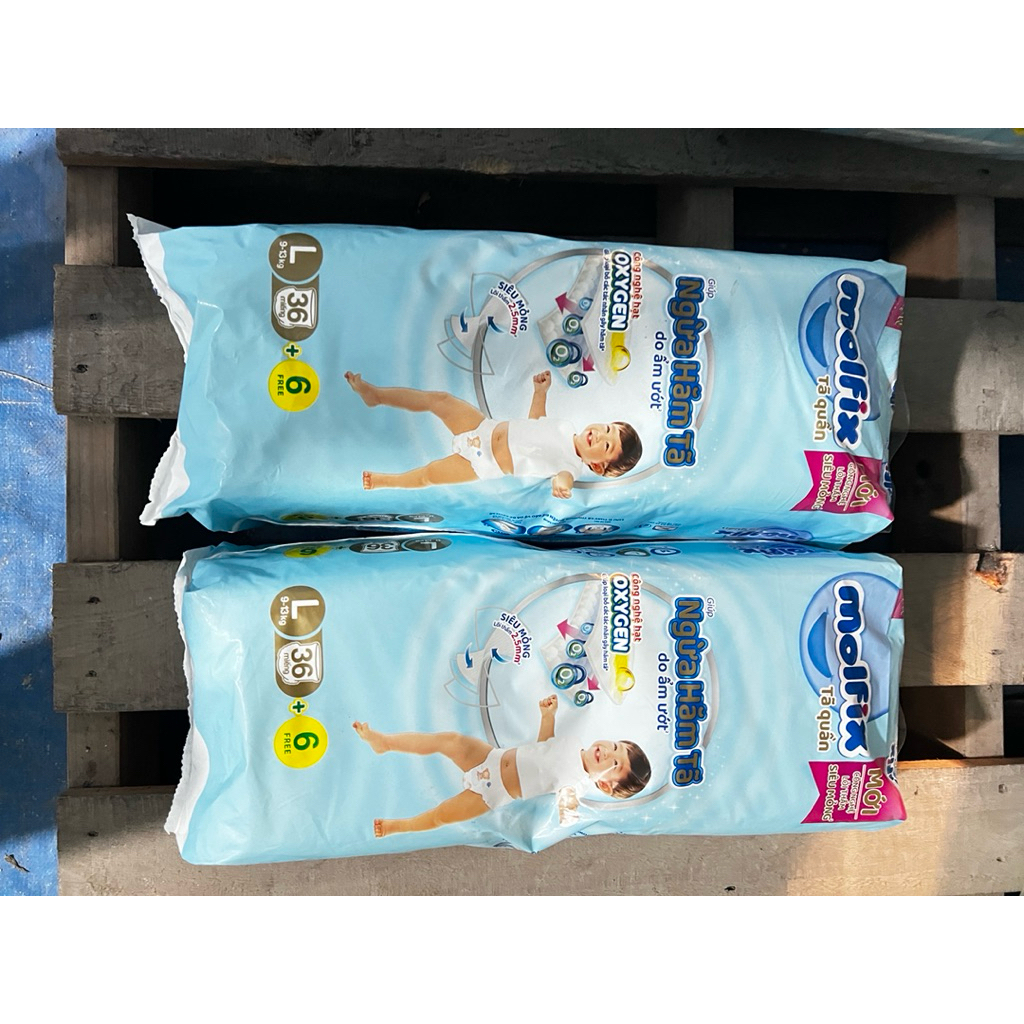 Tã Quần Molfix Ultra Plus OXYGEN Ngừa Hăm Tã M80+12 L72+12 XL64+12 XXL56+12, An toàn , Tiết kiệm