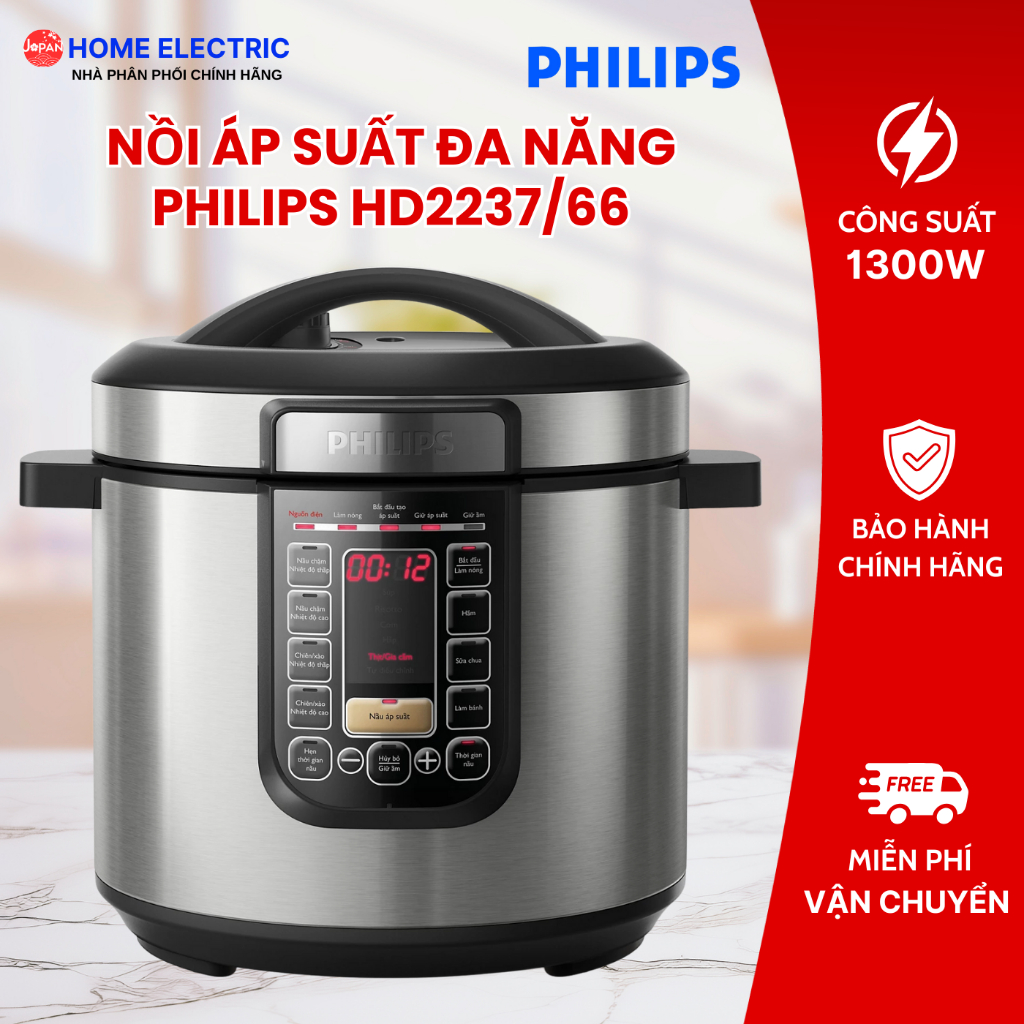 Nồi áp suất đa năng Philips HD2237/66 1300W