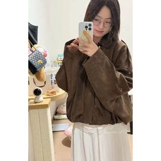 (CÓ SẴN) ÁO KHOÁC BOMBER DA LỘN BASIC PHONG CÁCH ÂU MỸ CÁ TÍNH