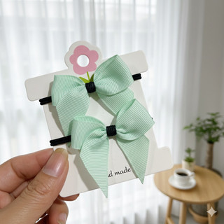 Set 100 dây cột tóc nơ giá rẻ