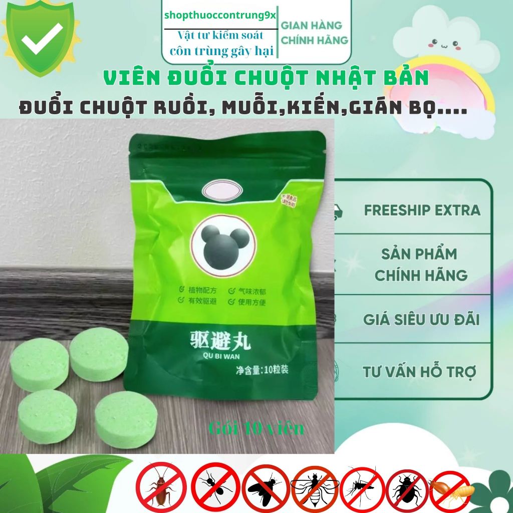 Viên Đuổi Chuột Thảo mộc Nhật Bản, Đuổi Chuột Và Côn Trùng  Siêu Mạnh, Đuổi Siêu Nhanh, An Toàn