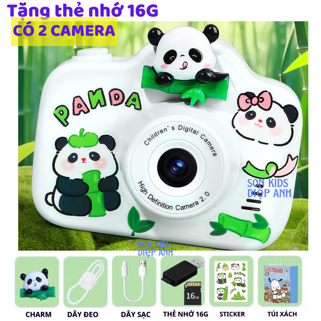 [Tặng thẻ nhớ 16G] Máy ảnh 2 camera chụp thật Disney Lotso và nhiều mẫu dành cho bé chụp ảnh siêu nét - Camera hữu ích