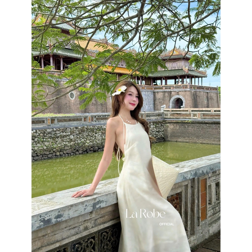 Đầm yếm tơ lụa 2 lớp sang trọng La Robe official - Naomi Dress (ảnh thật)