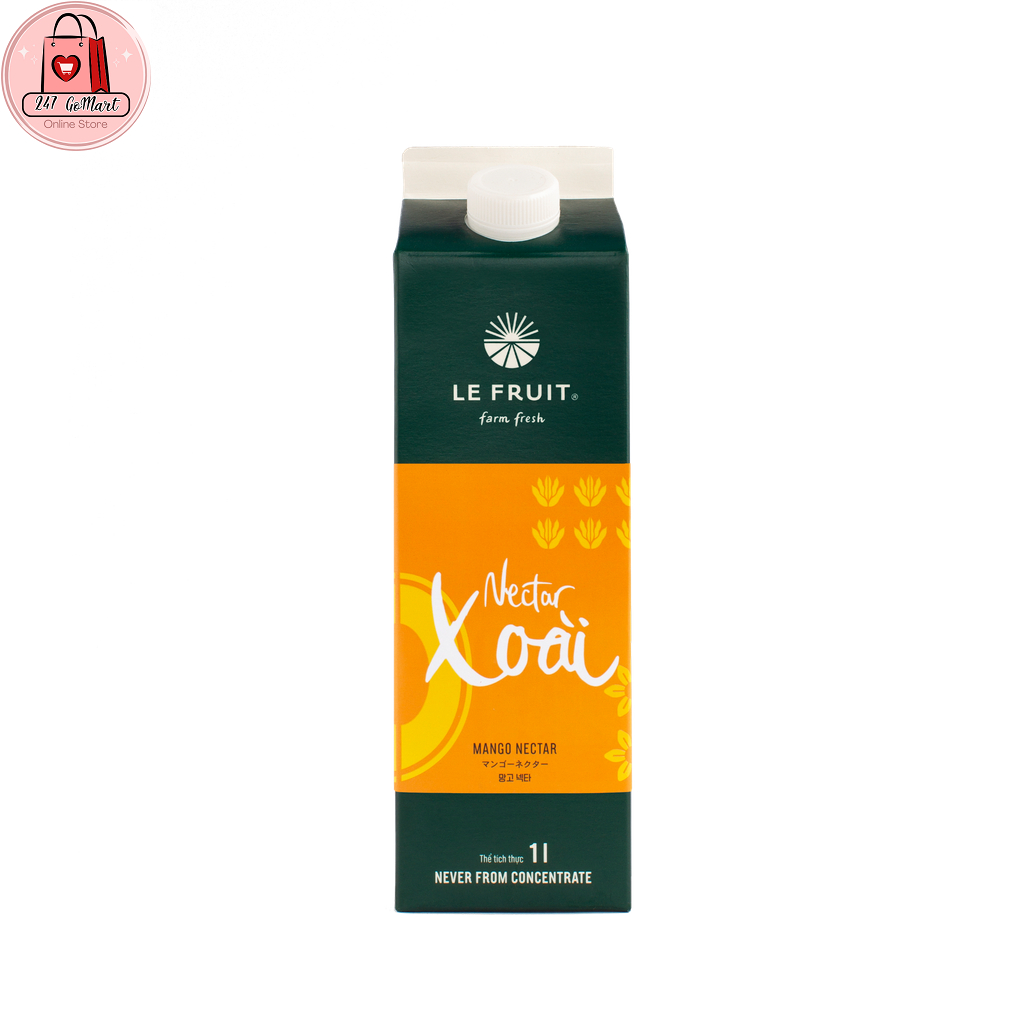 Nước Ép Trái Cây Tươi Nguyên Chất 1L các loại Le Fruit (Fresh Fruit Juice Drink) Không Chất Bảo Quản