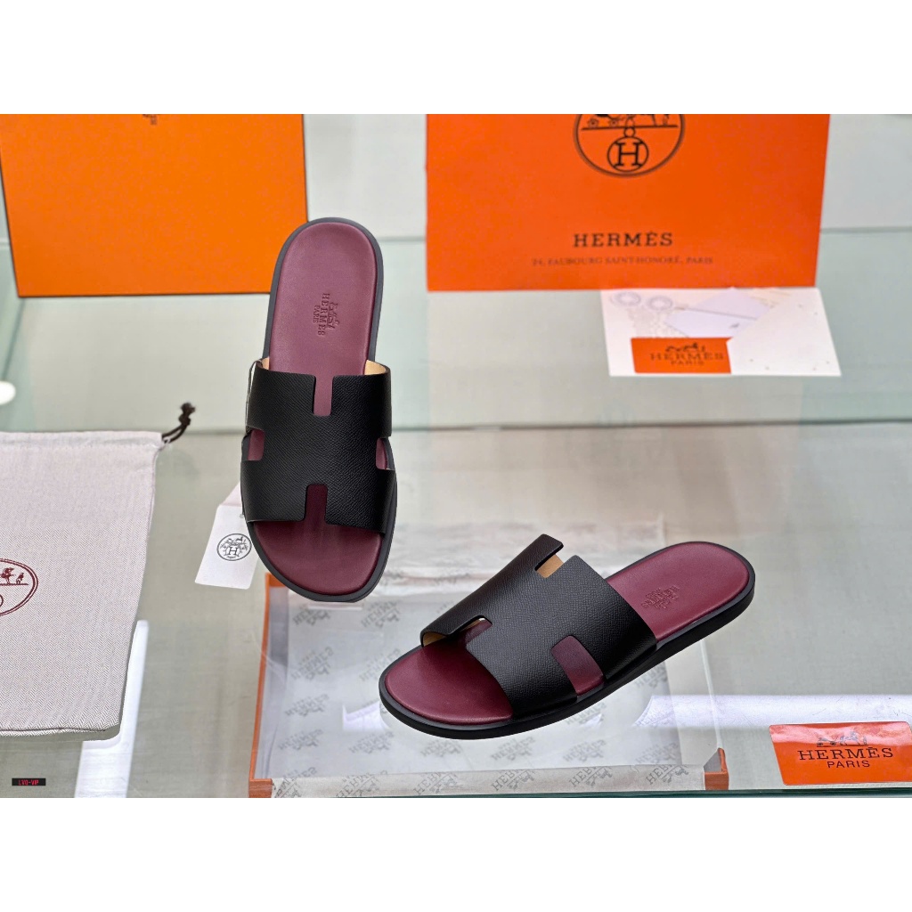 Dép HM Izmir Black Đế Mận Sang Trọng