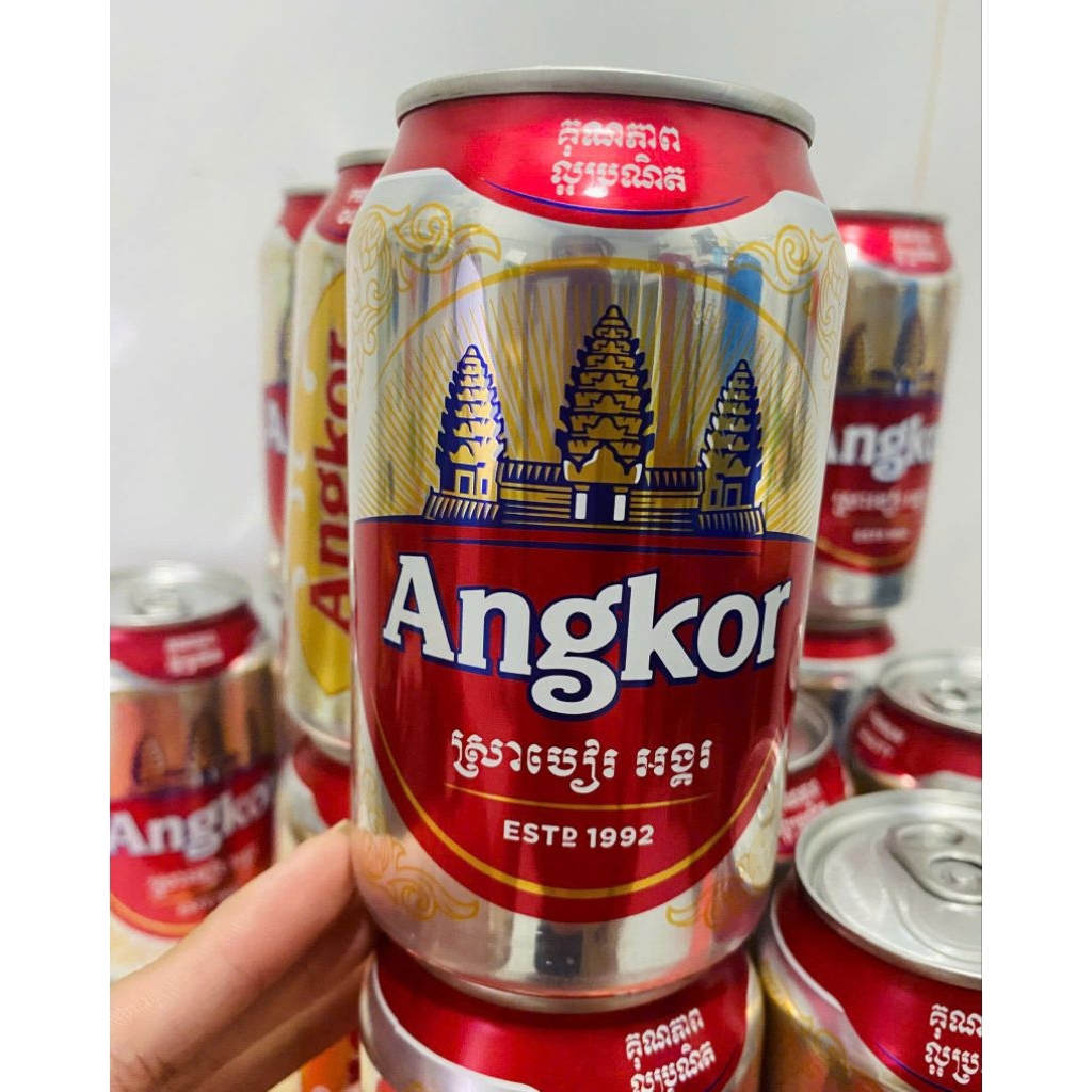 Bia Angkor Cambodia nồng độ 5% Lon 330ml