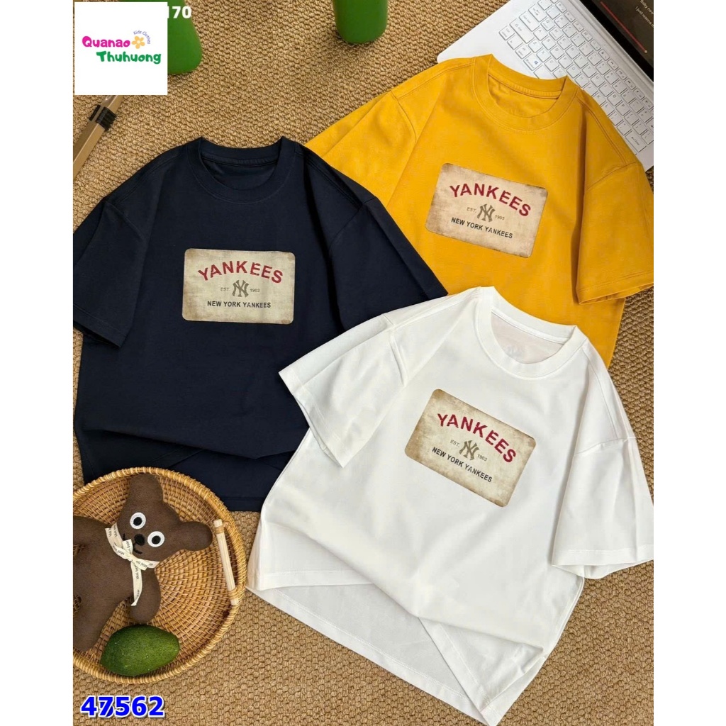 (Có 3 màu: xanh-trắng-vàng) Áo Banbino Yankees