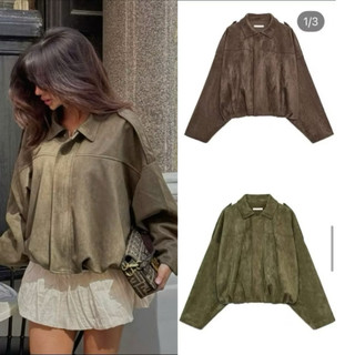 (CÓ SẴN) ÁO KHOÁC BOMBER DA LỘN BASIC PHONG CÁCH ÂU MỸ CÁ TÍNH