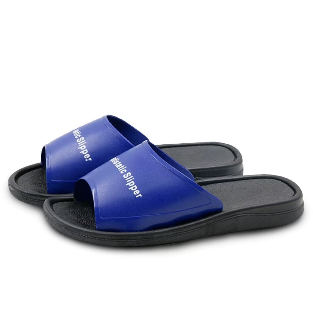 Dép tĩnh điện PVC màu xanh – dép chống tĩnh điện phòng sạch – dép đi nhà xưởng bền đẹp