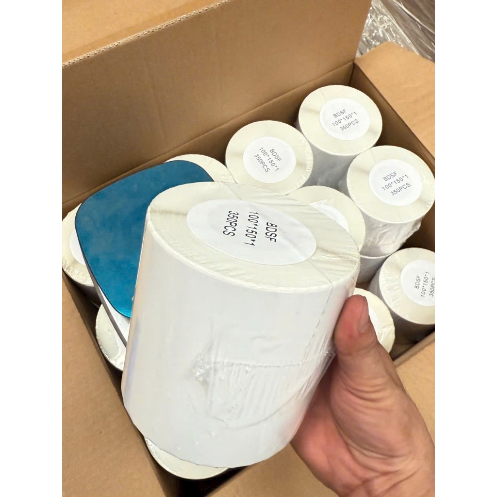 Combo 5 xấp A6 100x150mm 500 tờ ,cuộn A6 350 tờ in vận đơn bán online tiết kiệm thời gian in đơn sho