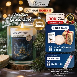 Nến Thơm Giáng Sinh Quà Tặng Noel HENY GARDEN  Phiên Bản Giới Hạn  