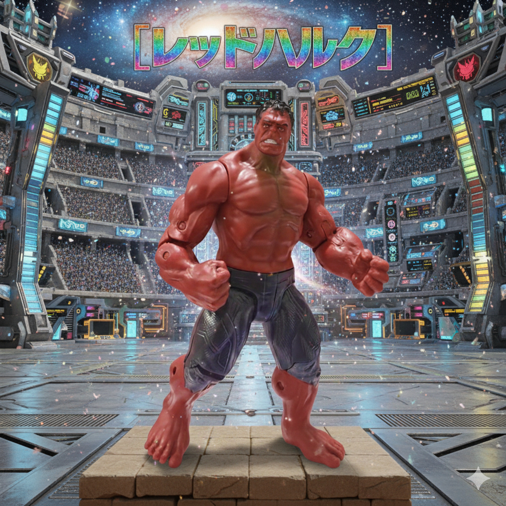 Mô hình Red Hulk KHỔNG LỒ đỏ Thunderbolt Ross Full khớp Marvel Anvenger 1607 7-2