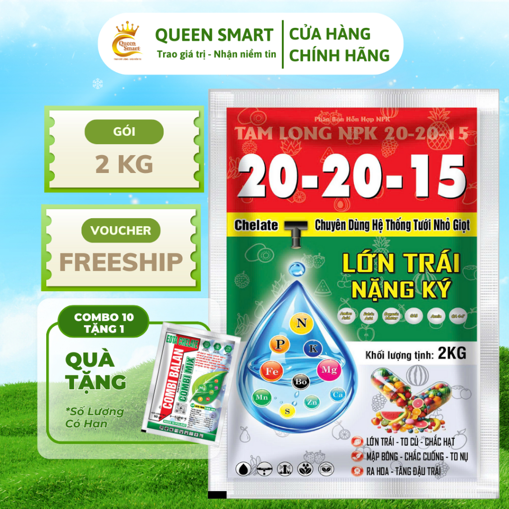 NPK 20 20 15 Dạng Chelate