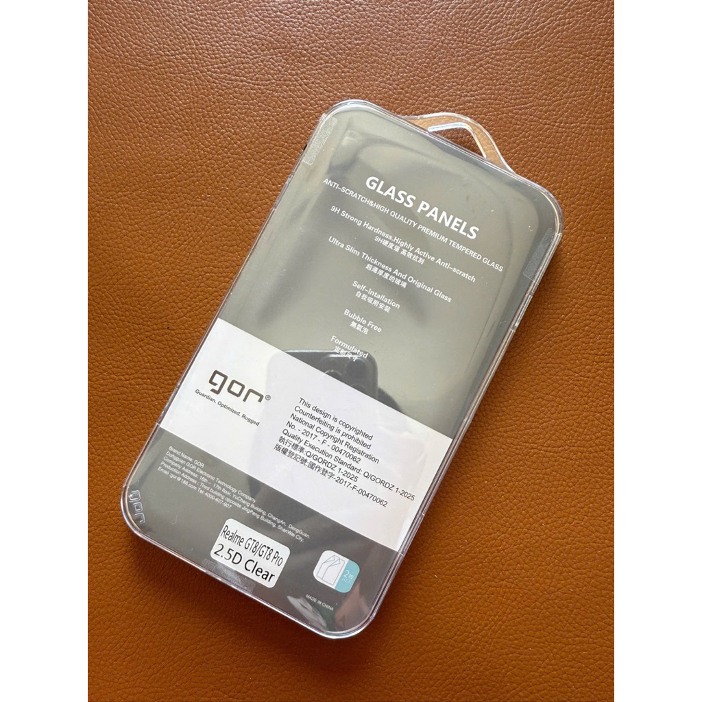 Bộ 2 kính cường lực GOR Realme Gt6, Gt6 pro GT8 , GT8 Pro trong suốt, siêu mượt