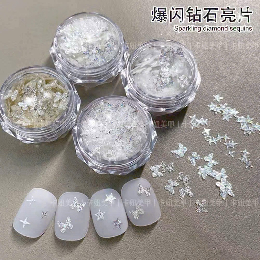 Nhũ flats Bling , Nhũ kim tuyến flats sáng đẹp trang trí móng - Hoangquy.233