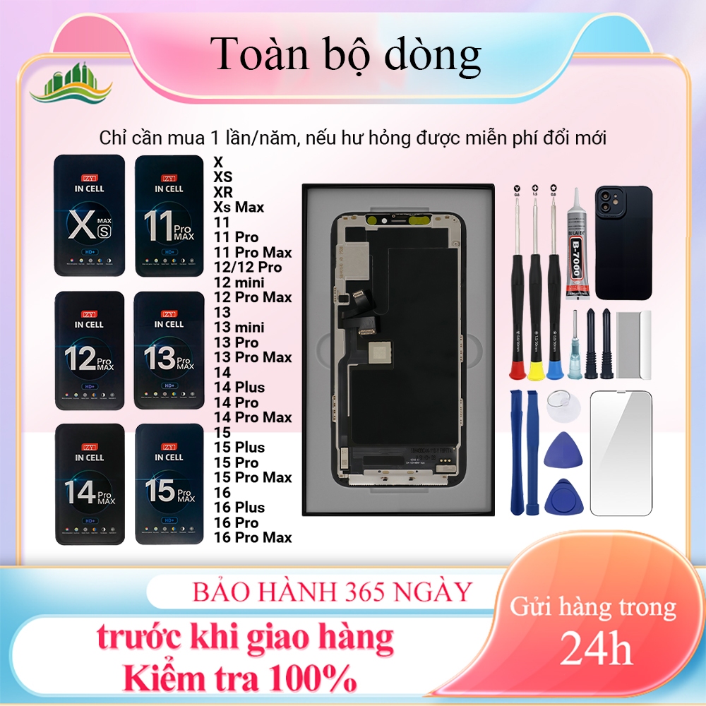 Màn hình ZY-GX chính hãng tương thích với iPhoneX/XS/Xs Max/11/12/13/MINI/14/15/16/Pro/Plus/Pro Max