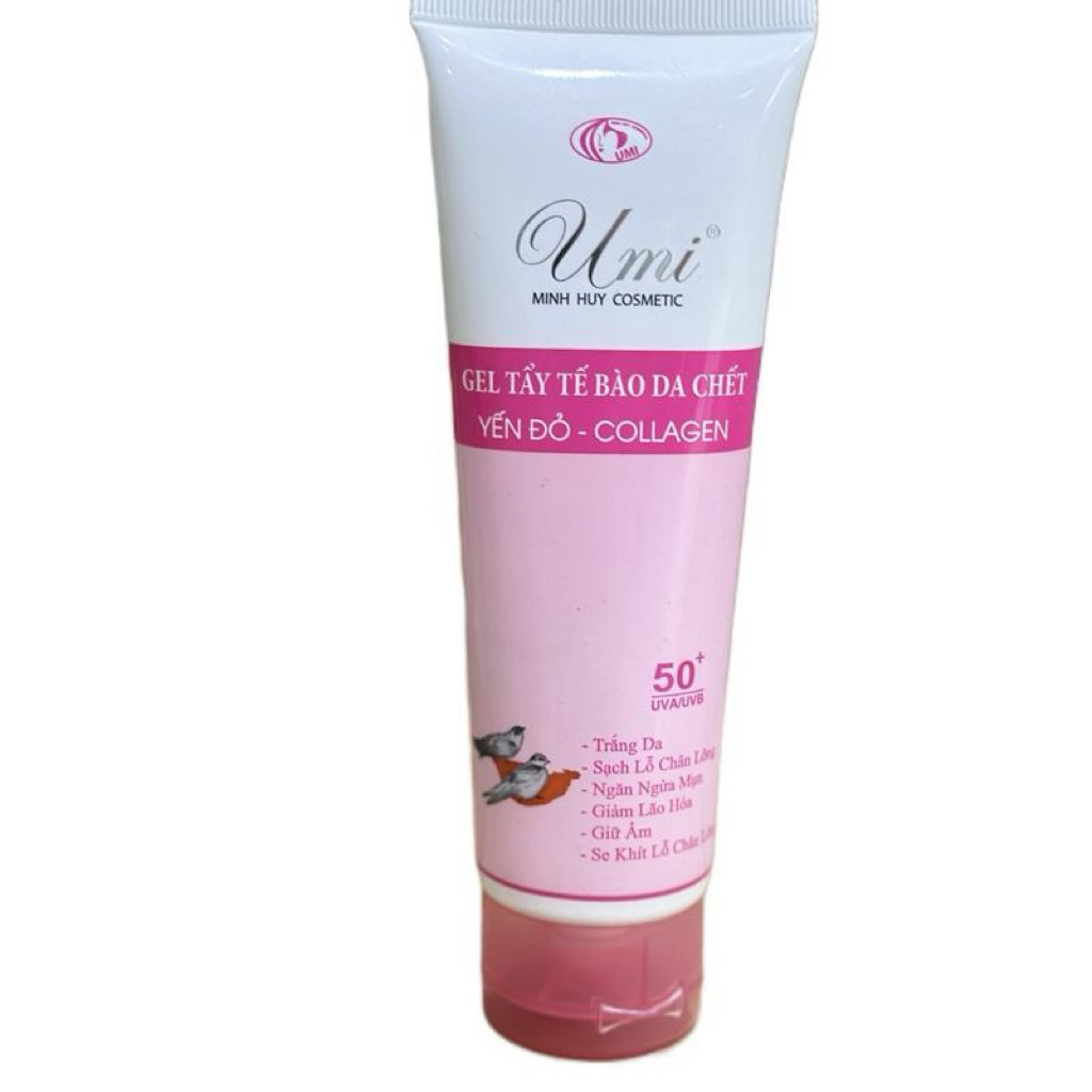 Gel tẩy tế bào chết da umi dưỡng trắng da,giữ ẩm,chống lão hóa,thu nhỏ lỗ chân lông chai 100ml