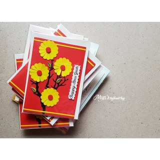 Thiệp Tết hoa mai handmade ❤