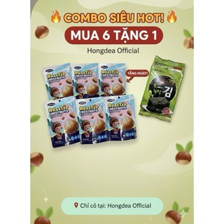 (Kèm quà) Combo 6 gói Hạt dẻ nướng Bibobu gói 80g hàng nhập khẩu - Hongdea Mart