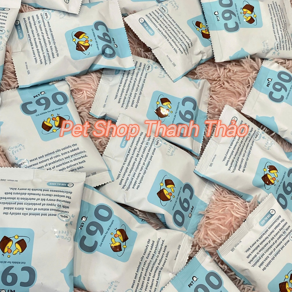 Hạt mèo nhân thịt CHURRO C90 & C90K PetQ 50 gram