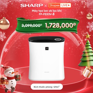  Máy lọc không khí và tạo ion Sharp FP-FE33V-B cho phòng 21m2 - Hàng chính hãng - Nhập Khẩu Thái Lan 