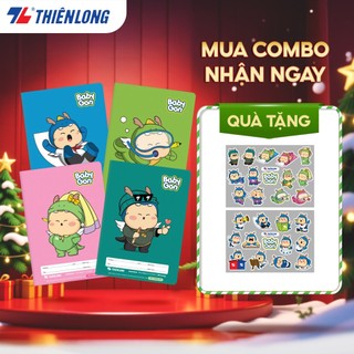   TẶNG 2  Combo 10 Vở 4 ô ly vuông tập học sinh 80 trang 100gsm Thiên Long NB-123 - Vở ô ly học sinh mẫu ngẫu nhiên 