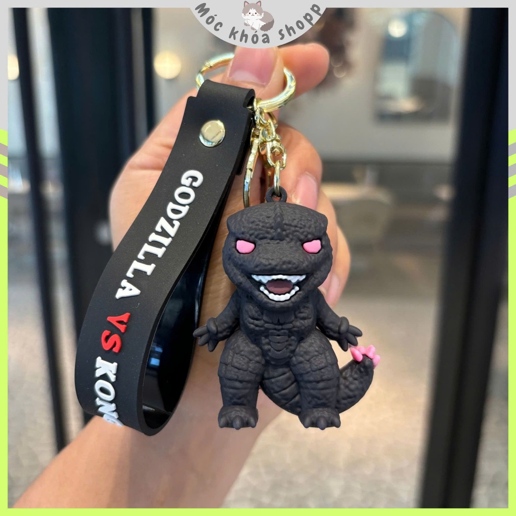 Móc Treo Godzilla và King Kong - Phụ Kiện Trang Trí Balo, Túi Xách Chất Liệu PVC - Quà Tặng