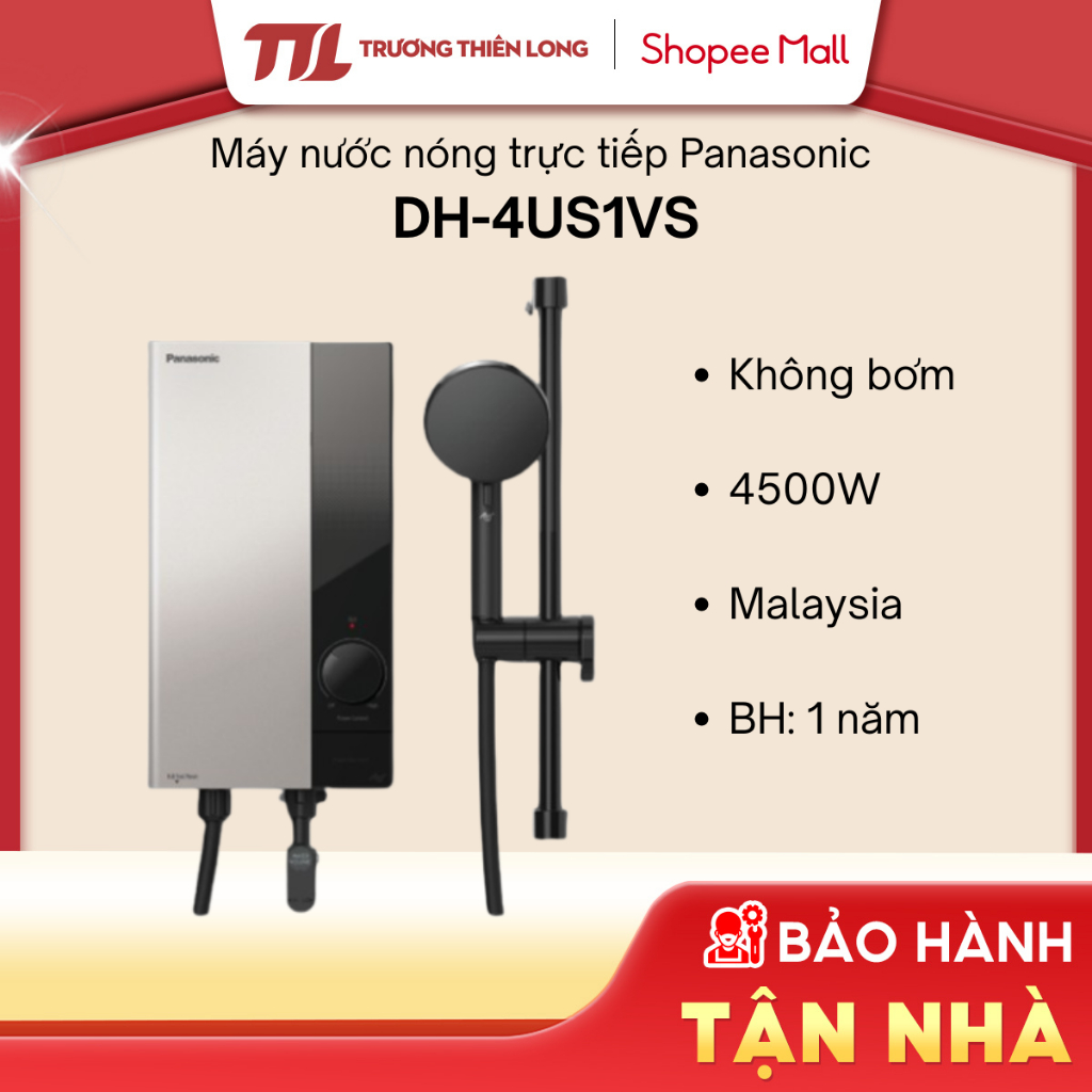 DH-4US1VS - Máy Nước Nóng Trực Tiếp Panasonic 4US1VS (Không Bơm) [FREESHIP HCM]