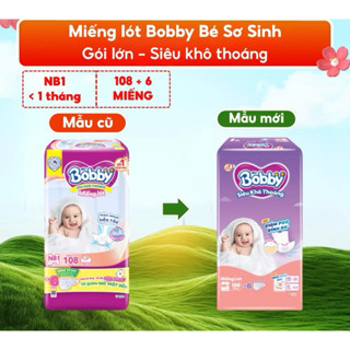   Dùng thay BVS  Miếng lót sơ sinh Bobby NB1   NB2 