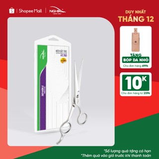  Kéo Cắt Tóc Thép Không Gỉ Cao Cấp KỀM NGHĨA KT.703 16,8cm - Tặng Kèm Bao Da  Lưỡi Ngắn  