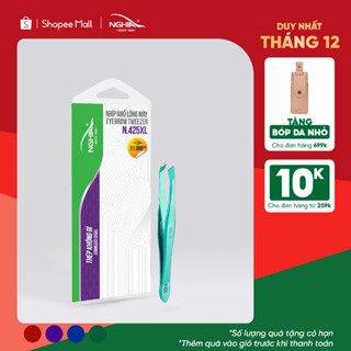  Nhíp Nhổ Lông Mày Lông Mũi Lông Nách Tóc Bạc Inox Kềm Nghĩa N.425 - Đầu Xéo - 4 Màu 