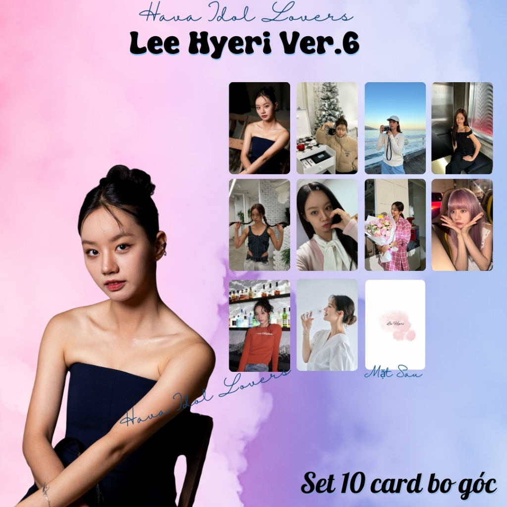 SET 10 Card Bo Góc LEE HYERI - "Deok Sun" Quốc Dân | Photocard Reply 1988 tặng kèm Sleeve Stiker