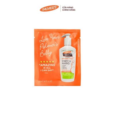 [Chính hãng] (Mẫu dùng thử) Lotion ngăn ngừa và làm giảm rạn da khi mang thai Palmer's 20ml