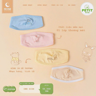 Che thóp sơ sinh chất thun lạnh petit mềm nại, đáng yêu hãng Moona