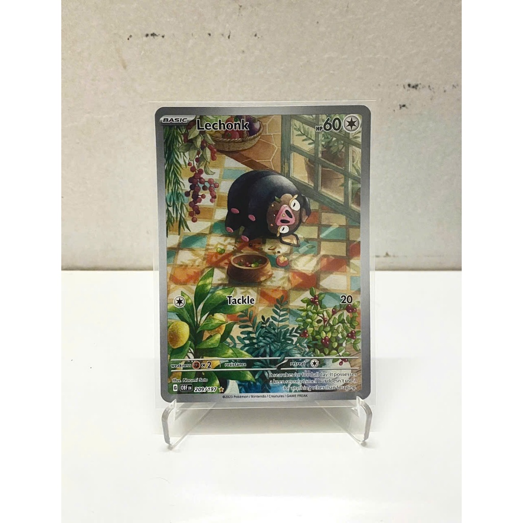 Thẻ Pokemon TCG English Obsidian Flames IR Lechonk [209/197]