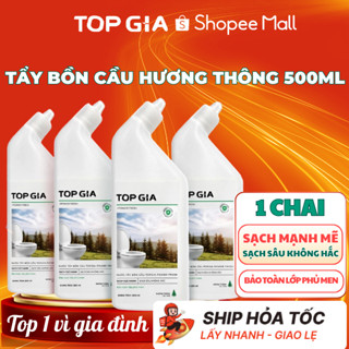  Nước tẩy rửa bồn cầu TopGia 500ml sạch cực mạnh đánh bay mọi vết bẩn hương thông khử mùi hôi 
